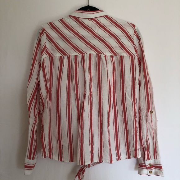 Striped Long Sleeve Button Up - Picture 3 of 3